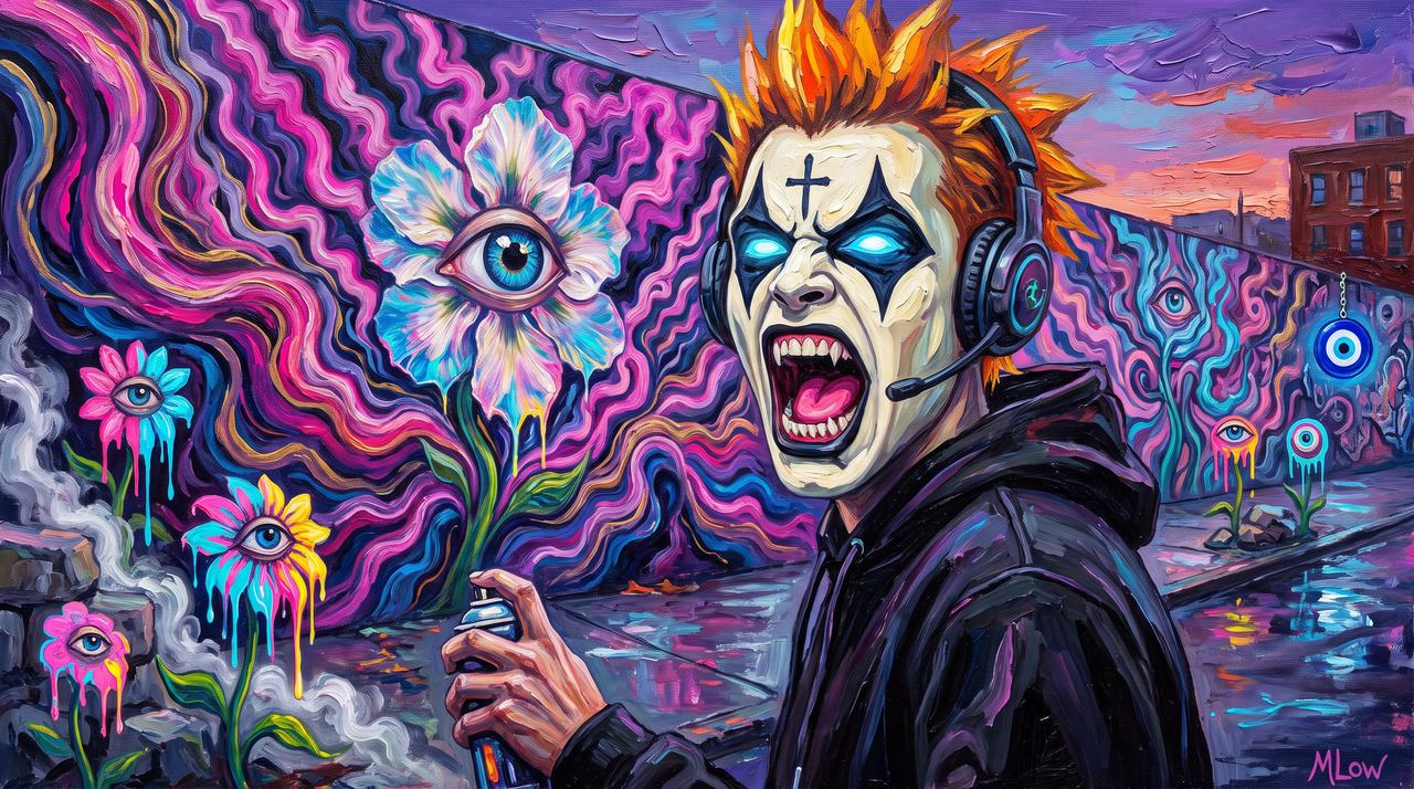 acekennedy, portrait painted by MLow: The Scream at Hunts Point