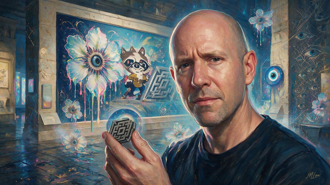Adam McBride, portrait painted by MLow: Relic in Hand