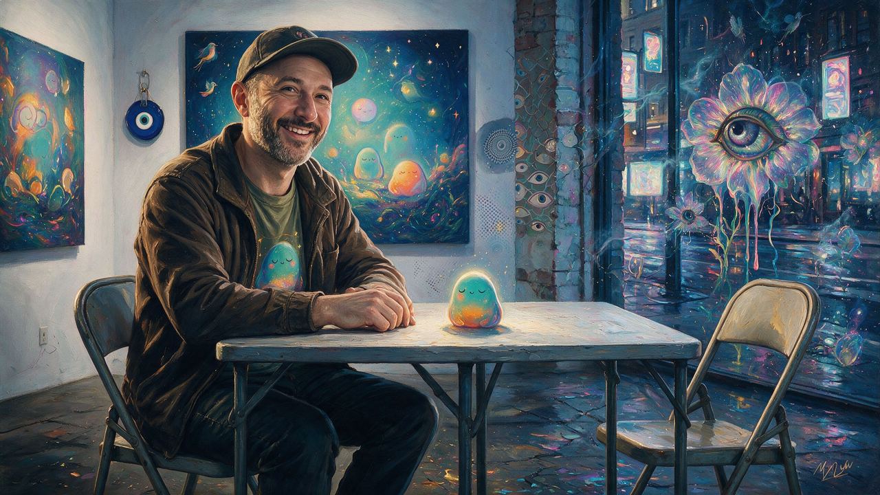 Adamtastic, portrait painted by MLow: The Empty Chair