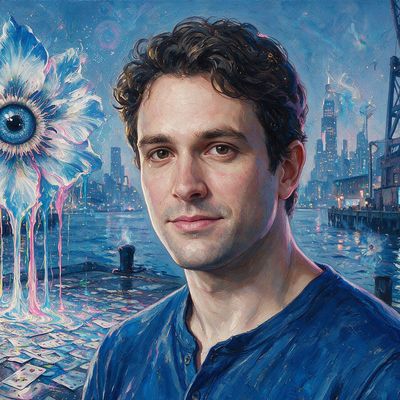 Alex Atallah, painted by MLow as a New Yorker