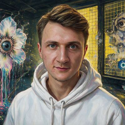 Alex Salnikov, painted by MLow as a New Yorker