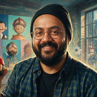 Amrit Pal, painted by MLow as a New Yorker