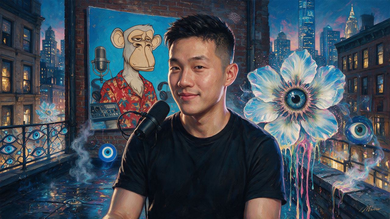 Andrew Wang, portrait painted by MLow: Host on the Roof
