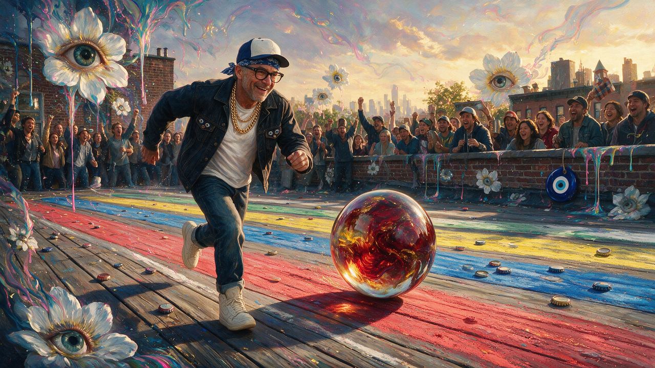 AndrewRiBT, portrait painted by MLow: Chasing Toad Past Williamsburg