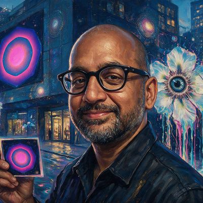 Anil Dash, painted by MLow as a New Yorker