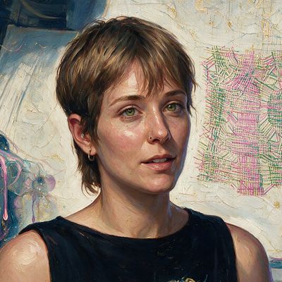 Anna Lucia, portrait painted by MLow: Swatch in Hand