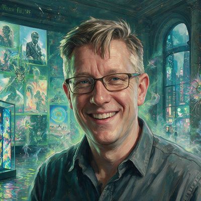 Beeple, painted by MLow as a New Yorker