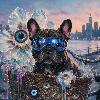 _benjitrades, portrait painted by MLow: Greenway Goggles at Sunset