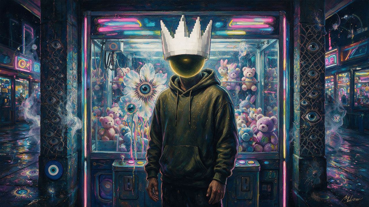 boosted, portrait painted by MLow: Crowned at the Claw Machine