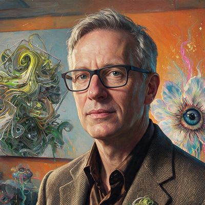Brendan Dawes, painted by MLow as a New Yorker