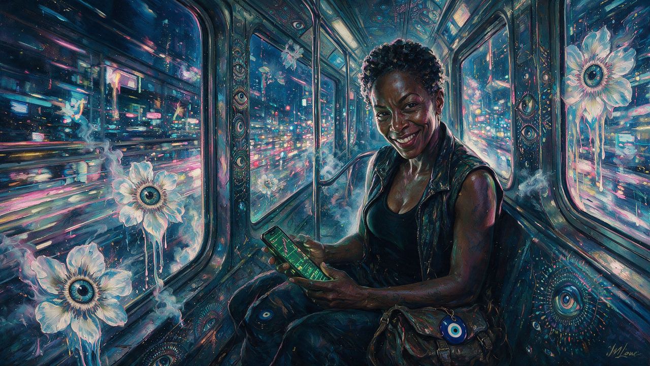 byszzz, portrait painted by MLow: Last Car to Queens