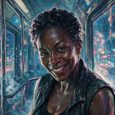 byszzz, portrait painted by MLow: Last Car to Queens