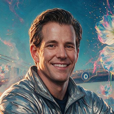Cameron Winklevoss, painted by MLow as a New Yorker