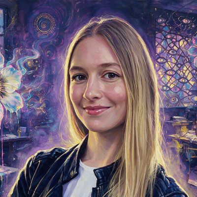 Camila Russo, painted by MLow as a New Yorker