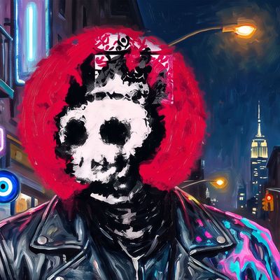 carity, portrait painted by MLow: The Crowned Skull of St. Marks