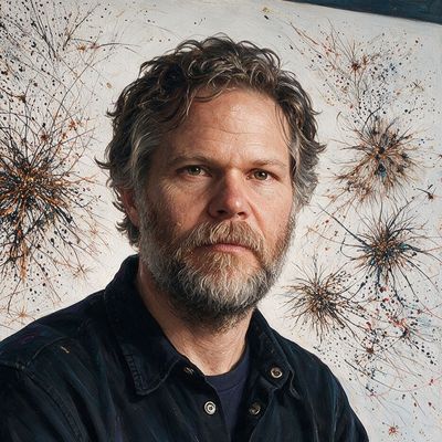 Casey Reas, painted by MLow as a New Yorker