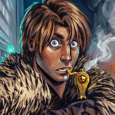 cellar1544720, portrait painted by MLow: Fur Coat at the Bull