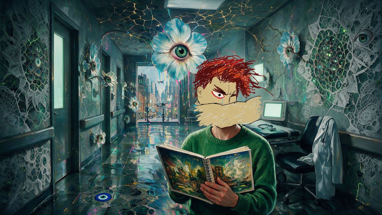 CharlesAI, portrait painted by MLow: End of the Shift
