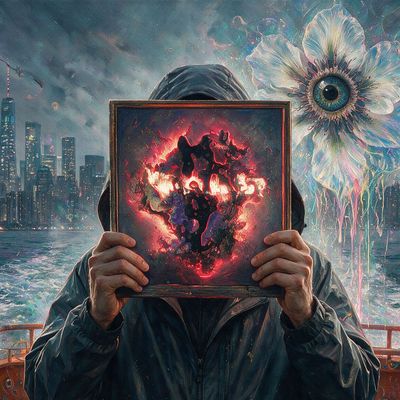 clod, portrait painted by MLow: Stern Deck, Neon Explosion