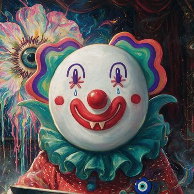 ClownVamp, painted by MLow as a New Yorker