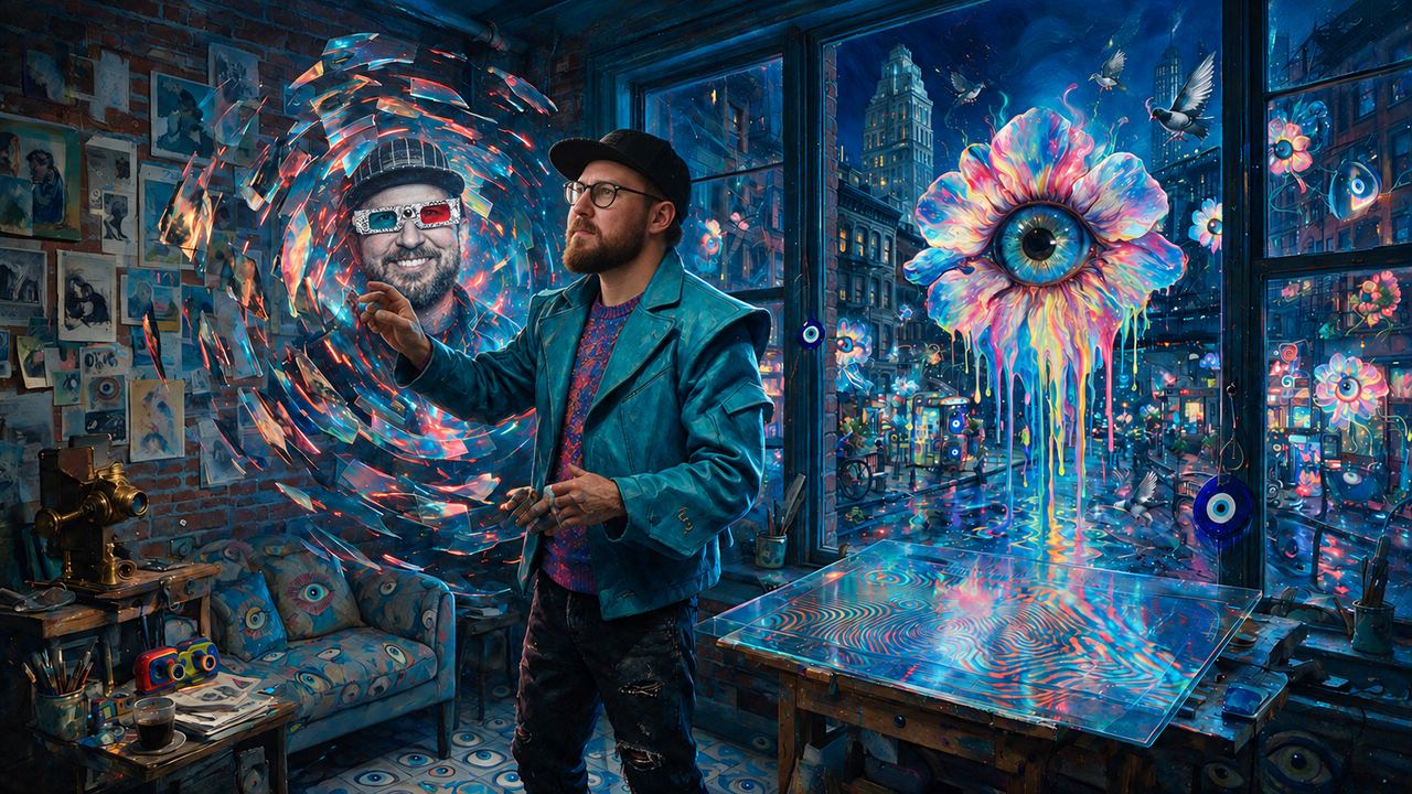 Coldie, portrait painted by MLow: Stepping Out of Stereo