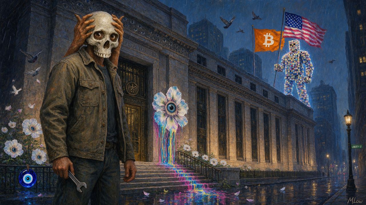 Cyborgnomad, portrait by MLow: Seize the Fed