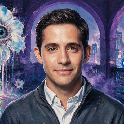 Dan Romero, painted by MLow as a New Yorker