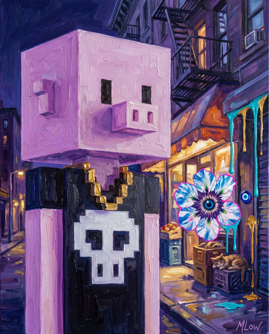 Dannyboyy, portrait painted by MLow: Corner Boy
