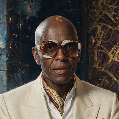 Dapper Dan, painted by MLow as a New Yorker