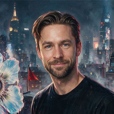 David Hoffman, painted by MLow as a New Yorker