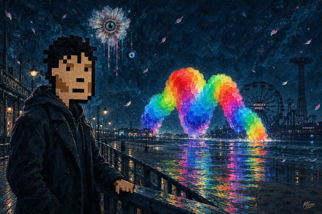 ddaavvee, portrait by MLow: Rainbow Over the Boardwalk