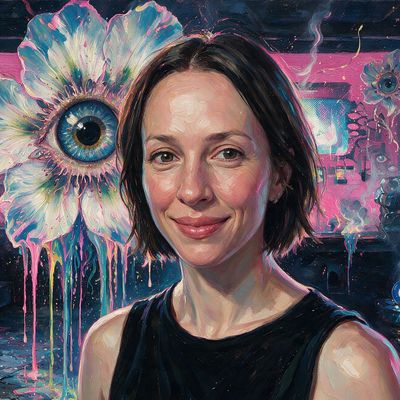 Deana Burke, painted by MLow as a New Yorker
