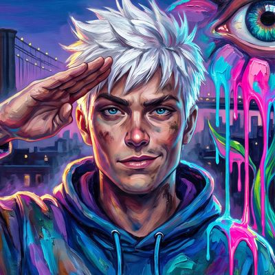 decu, portrait painted by MLow: Salute from the Roof