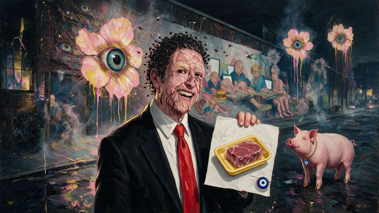 Die With The Most Likes, portrait painted by MLow: Prime Cut