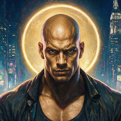 dopaminefeenfr1, portrait painted by MLow: Halo Over Times Square