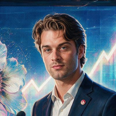Dylan LeClair, portrait painted by MLow: The Chart Goes Up in Midtown