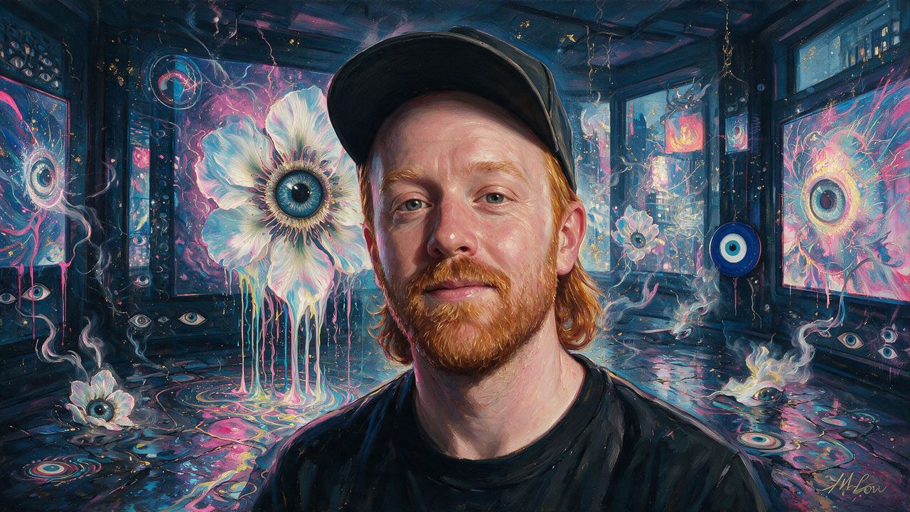 Ed Zipco, portrait painted by MLow: Room of Screens