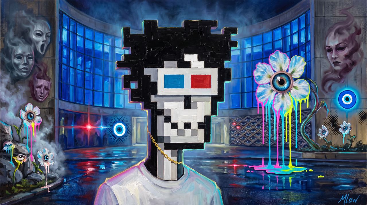 edog, portrait painted by MLow: Normie in the Hall of Science