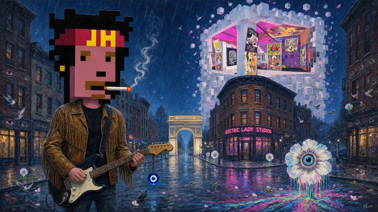 Elated Pixel, portrait by MLow: A Gallery Over Electric Lady
