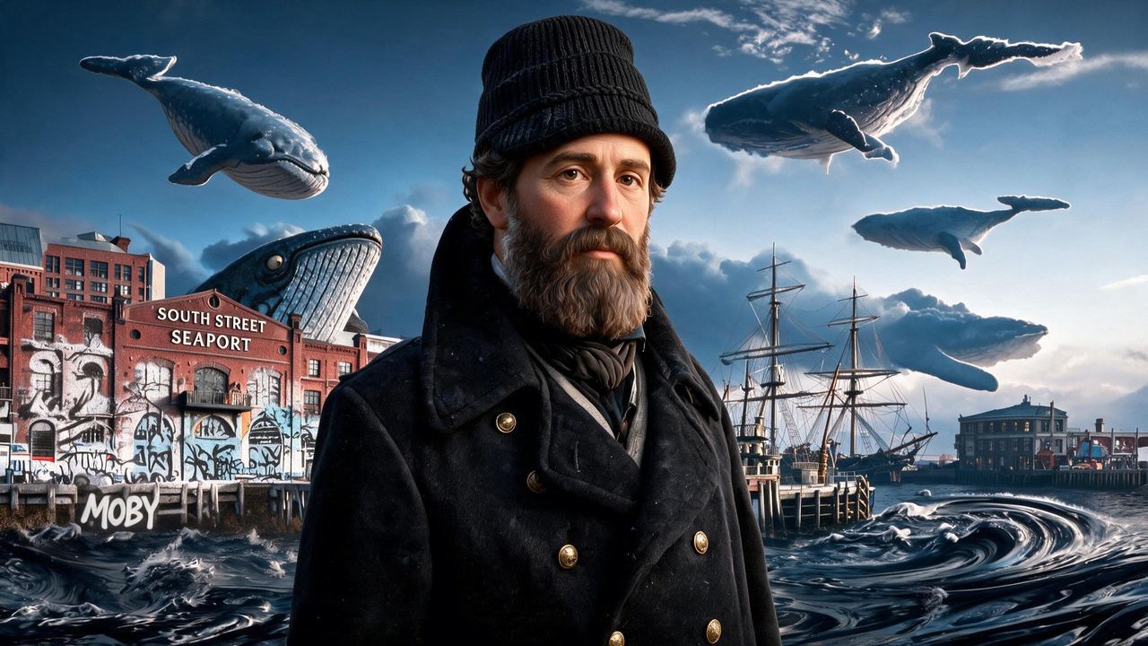Herman Melville, portrait painted by MLow