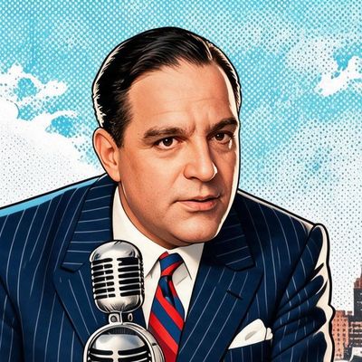 Fiorello La Guardia, painted by MLow as a New Yorker