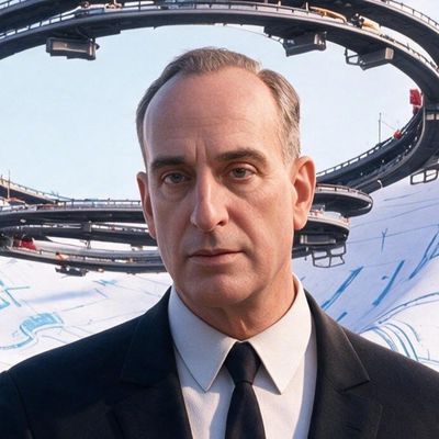 Robert Moses, painted by MLow as a New Yorker