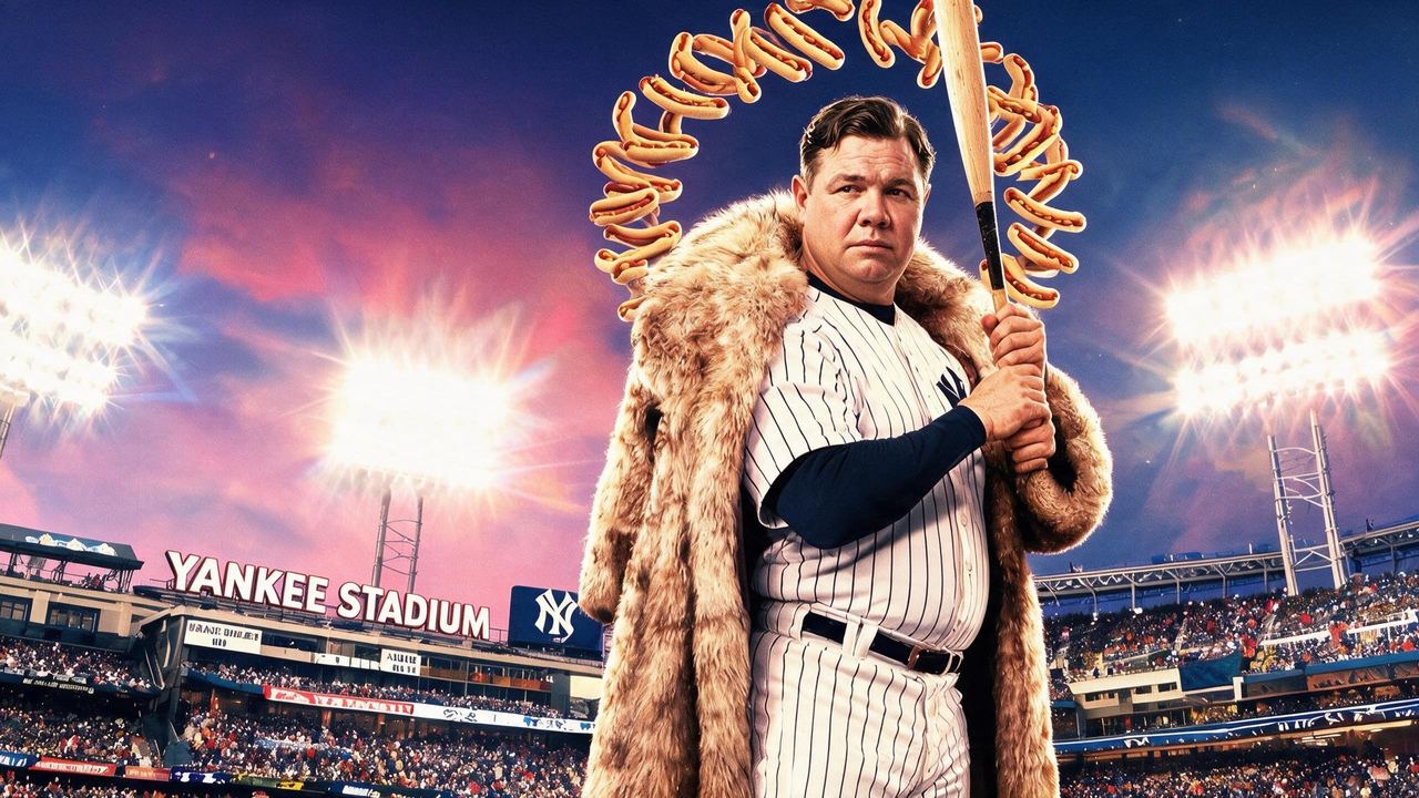 Babe Ruth, portrait painted by MLow
