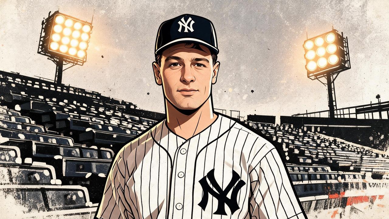 Lou Gehrig, portrait painted by MLow