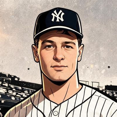 Lou Gehrig, painted by MLow as a New Yorker