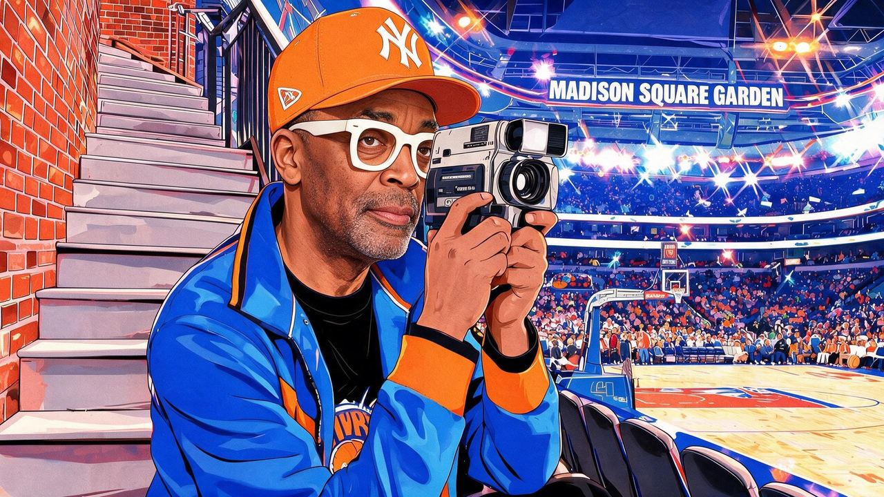 Spike Lee, portrait painted by MLow