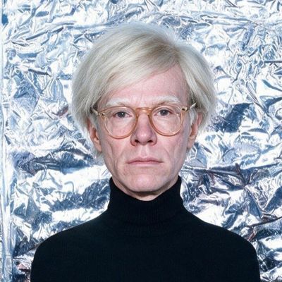 Andy Warhol, painted by MLow as a New Yorker
