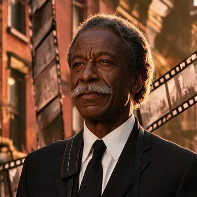 Gordon Parks, painted by MLow as a New Yorker