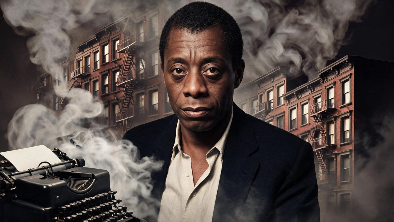 James Baldwin, portrait painted by MLow