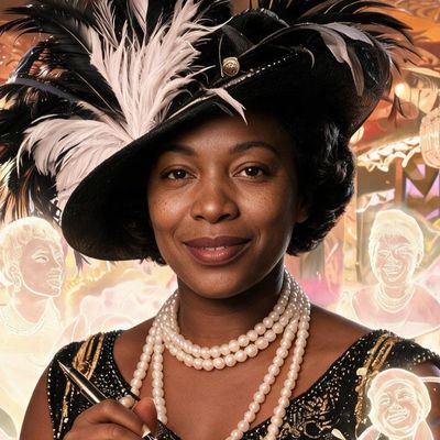 Zora Neale Hurston, painted by MLow as a New Yorker